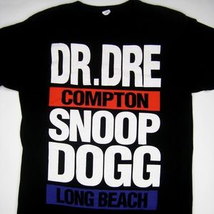 Dr Dre Snoop Dogg Coachella 2012 Tshirt Black Tee